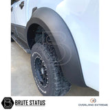 Ford Ranger 2012-2022 Wide Arch Kit (Overland Extreme) close-up, showcasing premium ABS plastic wheel arches designed for durability and fitment, enhancing vehicle aesthetics.