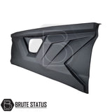 Mitsubishi L200 2010-2014 Series 4 Tailgate Cladding Cover, durable ABS plastic, protects against damage, matte black finish, easily fits with double-sided tape.