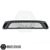 Toyota Hilux 2016-2020 Matt Black Grille, featuring a durable ABS plastic design with metal mesh, fits existing points without drilling.