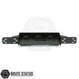 Ford Ranger 2012-2015 Front Bumper Winch Bracket Mounting Plate, black metal frame with pre-drilled holes, TÜV certified, includes installation instructions.