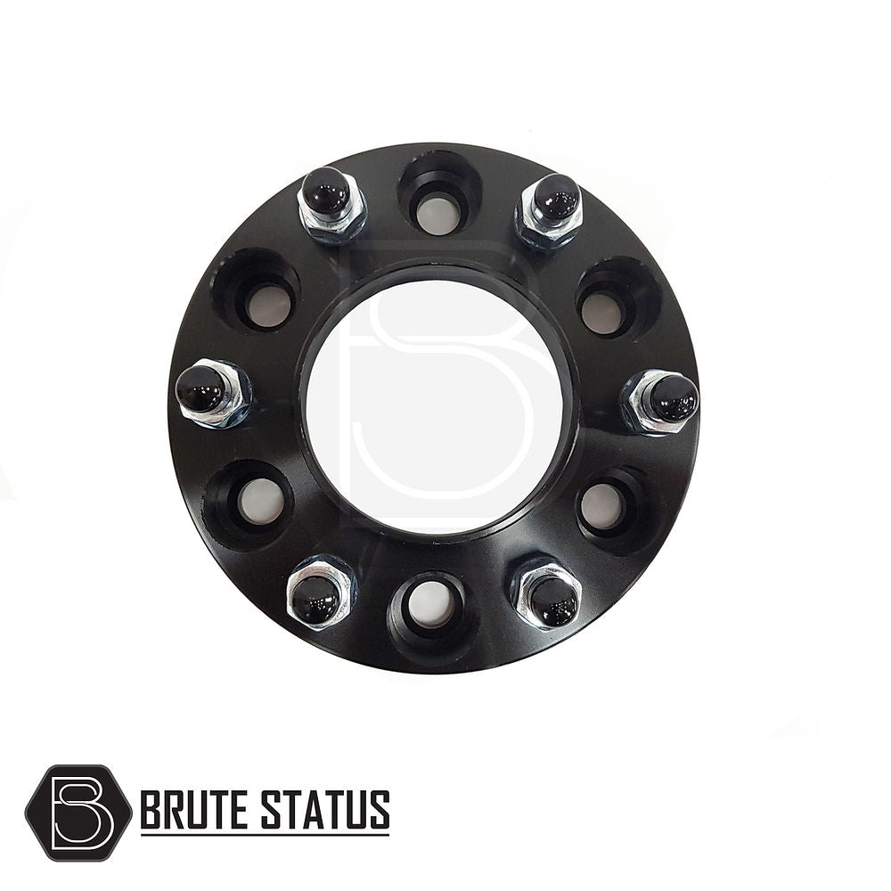 Ford Ranger 35mm hub-centric wheel spacer with visible bolts, designed for stability and accommodating larger wheels. Set includes four spacers with pre-installed studs.