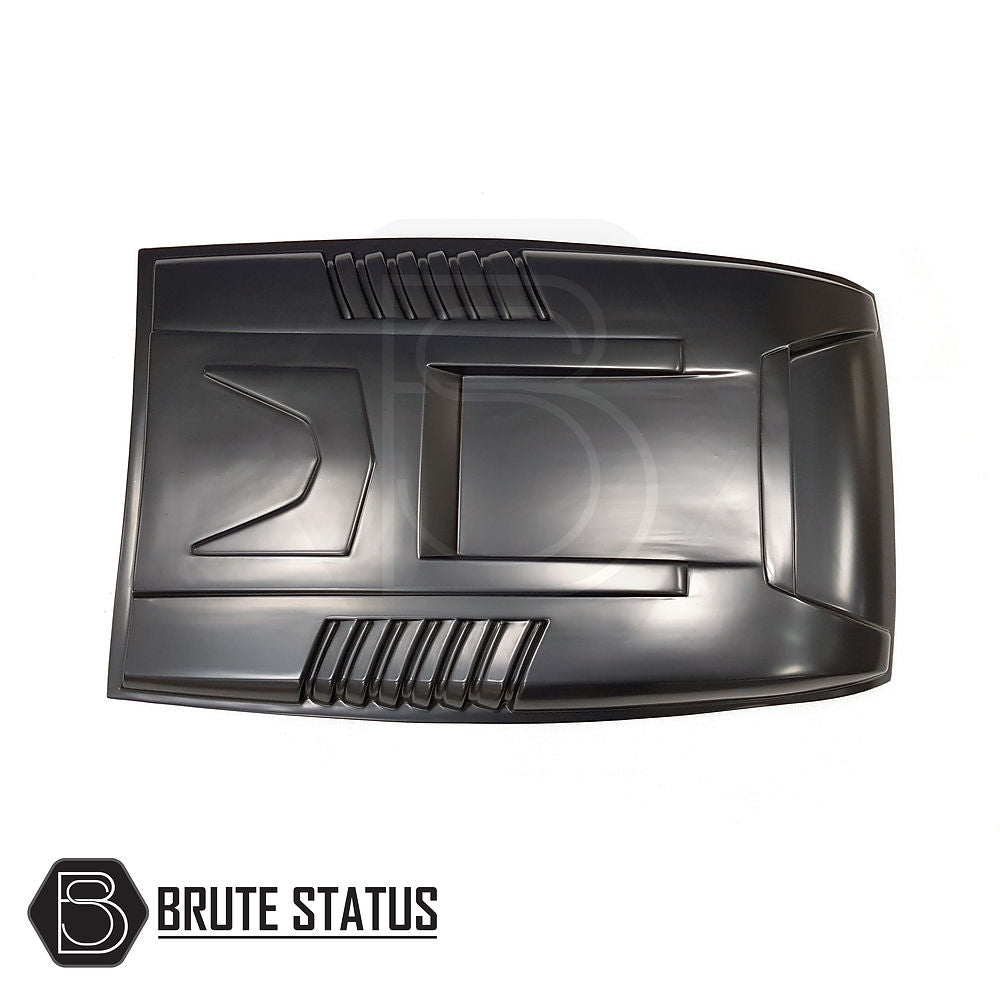 Ford Ranger 2015-2022 Facelift Raptor Style Bonnet Scoop Vent in matte black, designed for easy installation with 3M tape, enhancing truck aesthetics and individuality.