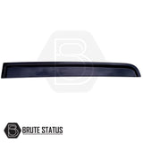 Ford Ranger 2012-2022 T6 T7 T8 Window Wind Deflectors, premium black design, functional, durable, easy to fit, featuring aerodynamic styling for enhanced truck customization.