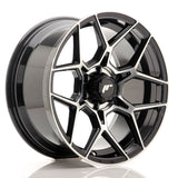 JR Wheels JRX9 alloy wheel with black rim and silver spokes, designed for pick-up truck customization. Size 18x9 with 6x139.7 or 6x114.3 PCD.