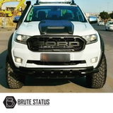 Ford Ranger 2012-2022 Matte Black Wide Arch Kit (Overland Extreme), featuring durable ABS plastic with riveted style, enhancing vehicle aesthetics and functionality.