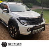 Mitsubishi L200 Series 5 2015-2019 Matte Black Grille, showcasing its sleek design and quality fitment for enhancing vehicle individuality and style.