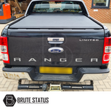 Tonneau Cover for Ford Ranger Double Cab, featuring tri-fold design and rear sports bar compatibility, enhancing aerodynamics and durability with premium UV-stable vinyl.