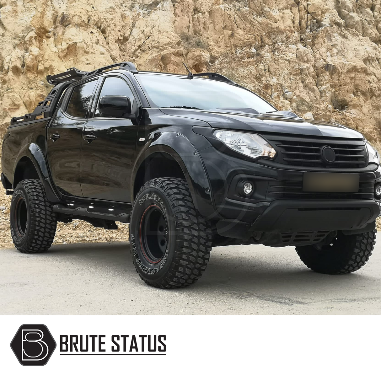 Fiat Fullback 2015-2019 Wide Arch Kit, featuring precision-designed, durable ABS plastic wheel arches, enhances vehicle style and performance. Ideal for double cab models only.