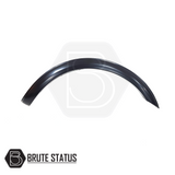 Ford Ranger 2019-2022 Wide Arch Kit, slim style with Park Assist compatibility, shown as a black ABS plastic fender flare designed for double cab models.